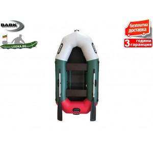BARK - Надуваема ГРЕБНА ДВУМЕСТНА РИБАРСКА лодка "B-230C", Размери: 230x124 cm, Товароносимост: 210 кг, Цвят: Трикольор