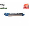 BARK - Надуваема МОТОРНА ДВУМЕСТНА РИБАРСКА лодка "BT-270", Размери 270x130 cm, Товароносимост: 230 кг, Цвят: Светло сив + синьо