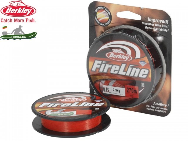 BERKLEY 1308609 - Суперлайн влакно FireLine Red, Дължина: 270 m, Дебелина: 0.17 mm, Цвят: Червен BERKLEY 1308609 - Суперлайн влакно FireLine Red, Дължина: 270 m, Дебелина: 0.17 mm, Цвят: Червен
