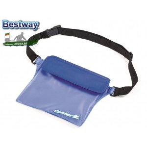 BESTWAY 62103  - Чанта водонепромокаема, За съхранение на телефони, лични документи, кърпи и др., Размери: 275x205 mm, С регулируем ремък за носене през кръста