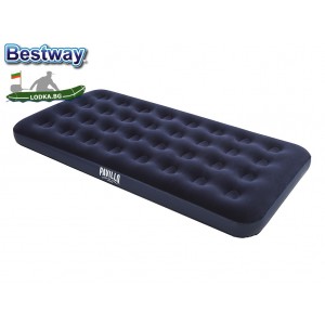 BESTWAY 67001 - Надуваем ЕДИНИЧЕН дюшек/матрак "Flocked Airbed - Twin", Размери: 188x99x22 cm, Цвят: син