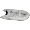 OMEGA - Надуваема ДВУМЕСТНА моторна рибарска лодка с оребрено дъно 270 MV-GA Premium Edition с размери 270x135cm, Товароносимост: 270 кг, Цвят: светло сив, сиви аксесоари