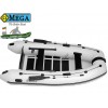 OMEGA - Надуваема ТРИМЕСТНА моторна рибарска лодка с оребрено дъно и U-образна форма 310 MU Standard Edition с размери 310x160cm, Товароносимост: 430 кг, Цвят: светло сив
